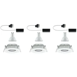 Paulmann Nova LED-indbygningsspot, dæmpbar, IP65, hvid