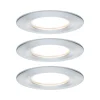 Paulmann Nova LED-spot, 3 stk, runde, stive, alu