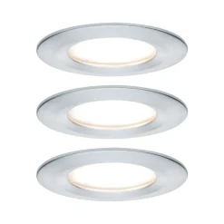 Paulmann Nova LED-spot, 3 stk, runde, stive, alu