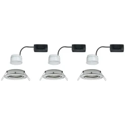 Paulmann Nova LED-spot 3 stk. drejelig, jern