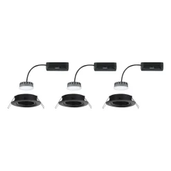 Paulmann Nova Plus Coin 3 stk IP23 2.700K sort