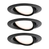 Paulmann Nova Plus Coin 3 stk IP65 2.700K sort