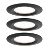 Paulmann Nova Plus Coin 3 stk IP44 2.700K sort