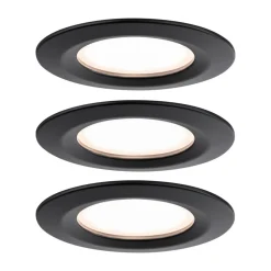 Paulmann Nova Plus Coin 3 stk IP44 2.700K sort