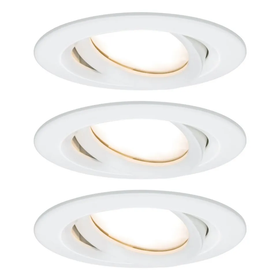 Paulmann Nova Plus 3-delt LED-spot rund hvid