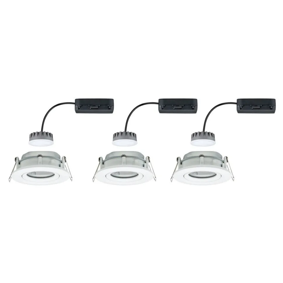 Paulmann Nova Plus 3-delt LED-spot rund hvid