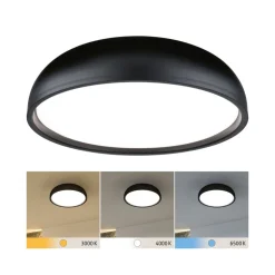 Paulmann Oka LED-loftlampe IP44 CCT sort