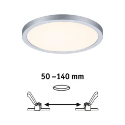 Paulmann panel Areo dim to warm rund krom 17,5 cm