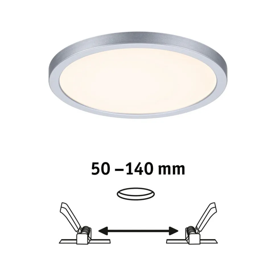 Paulmann panel Areo dim to warm rund krom 17,5 cm