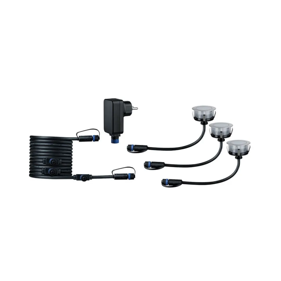 Paulmann Plug & Shine Floor Eco basic sæt med 3 3000K