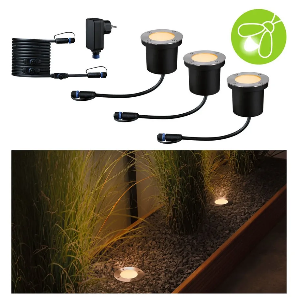 Paulmann Plug & Shine LED indbygningslampe 4,5W sæt med 3 stk