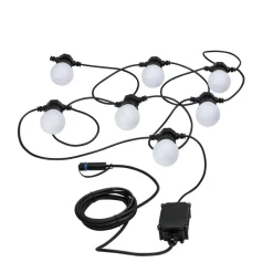 Paulmann Plug & Shine LED lyskæde Globe 7x0,2W