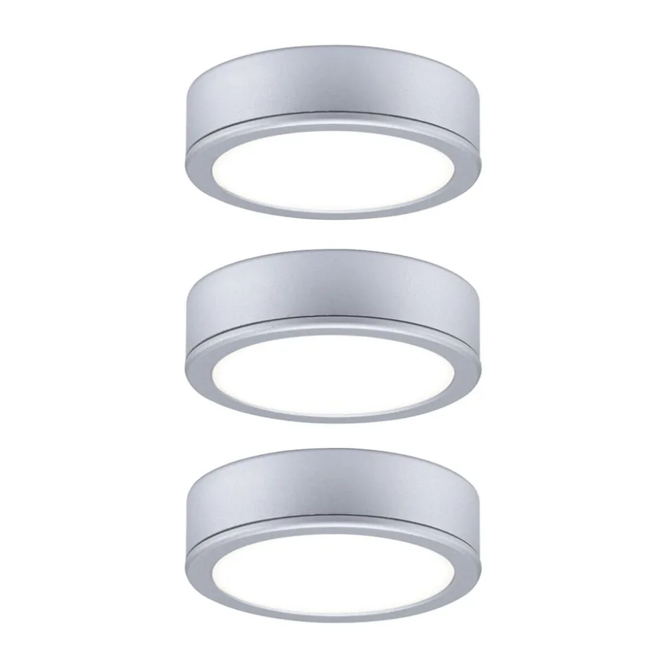 Paulmann Pukk LED-underskabsbelysning 3 stk, krom