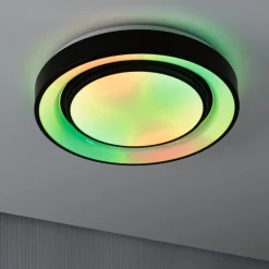 Paulmann Rainbow Ø37cm sort fjernbetjent stjernedekoration RGBW