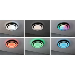 Paulmann Rainbow Ø37cm sort fjernbetjent stjernedekoration RGBW