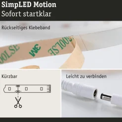 Paulmann SimpLED Motion LED-stripsæt, 5 m fjernbetjening RGB