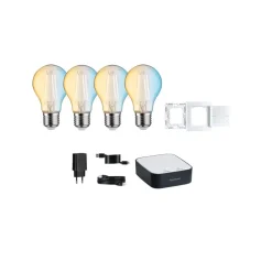 Paulmann Smart Home-sæt ZigBee 4x E27 7W LED Filament CCT