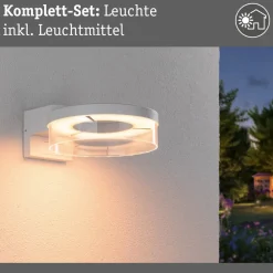 Paulmann Smart Sensor udendørs væglampe Capera, hvid CCT IP44