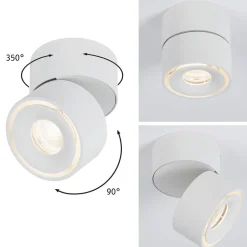 Paulmann Spircle LED-downlight, mat hvidt