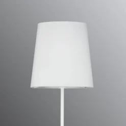 Paulmann Stellan gulvlampe, hvid tekstilskærm