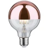 Paulmann topforspejlet LED E27 6,5W G95 kobber