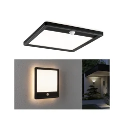 Paulmann udendørs LED-væglampe Lamina, sort, sensor, IP44