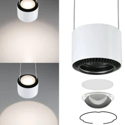 Paulmann URail Aldan LED-pendellampe, hvid