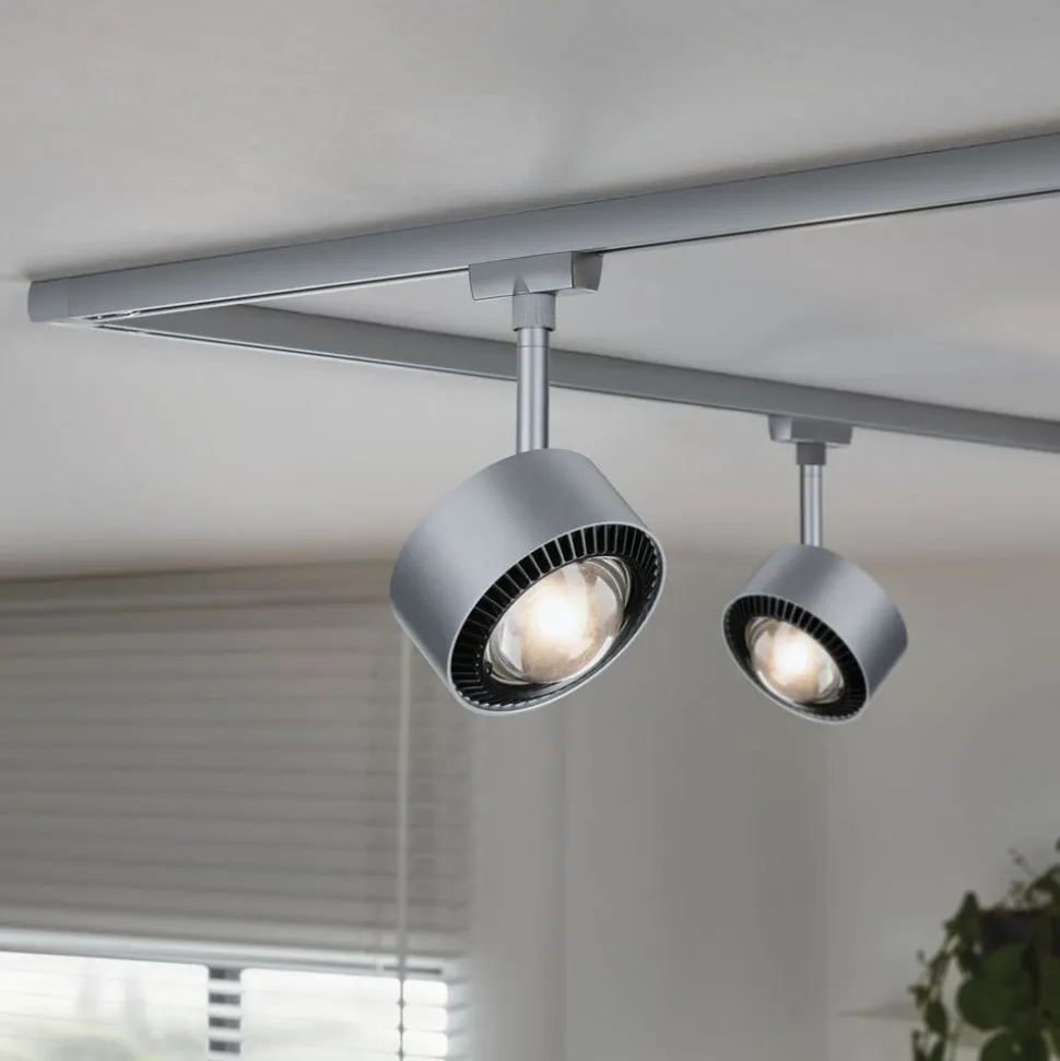 Paulmann URail Aldan LED-spotlight, mat krom, metal, CCT