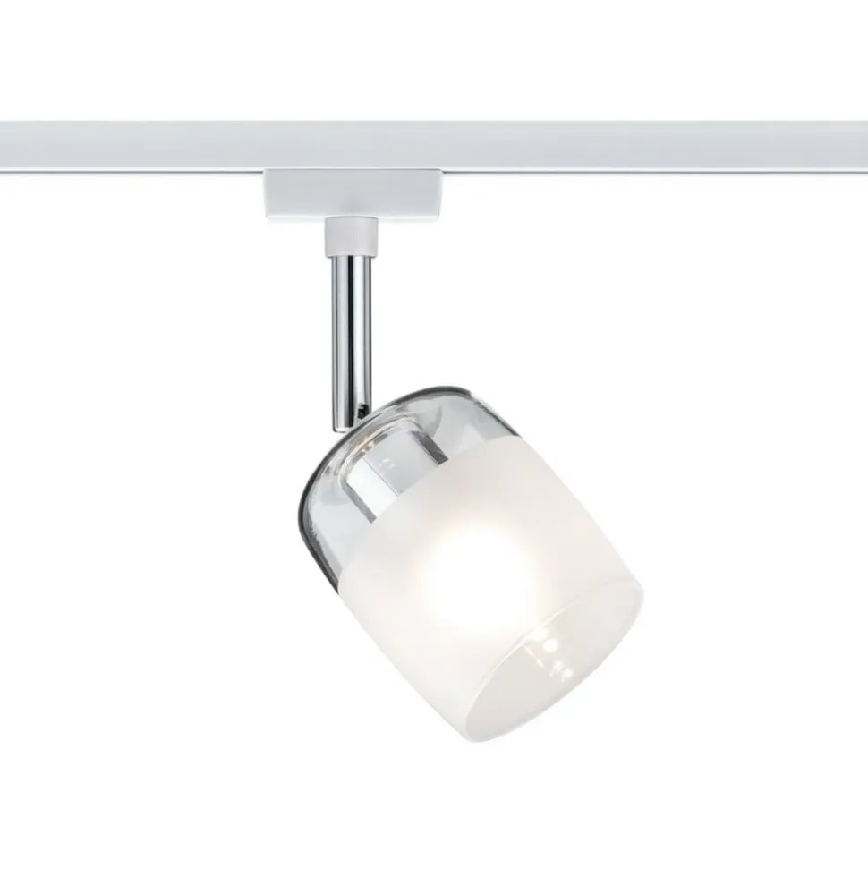 Paulmann URail Blossom spot, hvid/klar/satineret