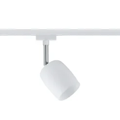 Paulmann URail Blossom spot, hvidt, satineret glas