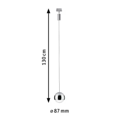 Paulmann URail Capsule II LED-pendel i krom