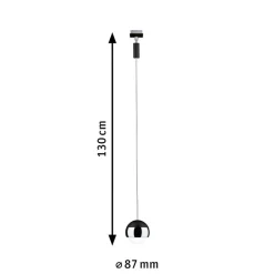 Paulmann URail Capsule II pendel 2.700K sort