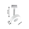 Paulmann URail Circle LED-spot, rundt, i hvidt
