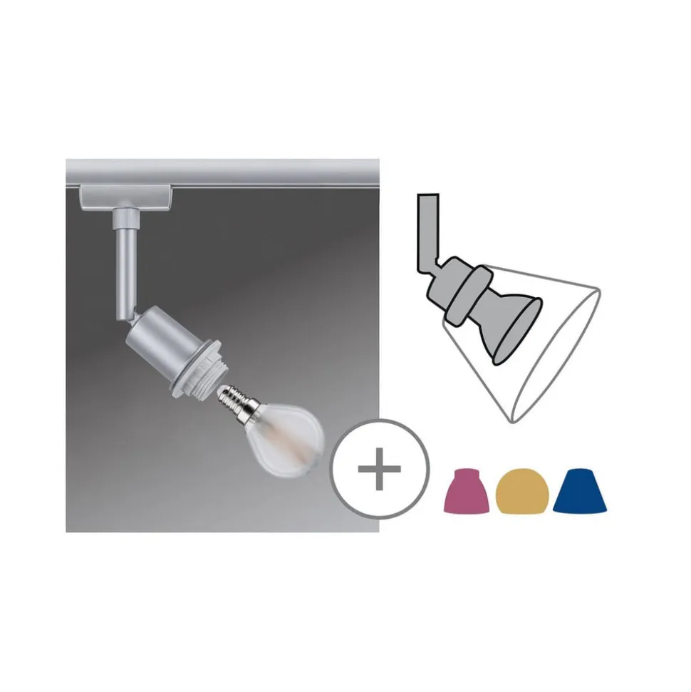 Paulmann URail DecoSystems spotlight E14, mat krom