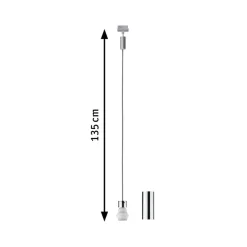 Paulmann URail 2Easy Basic pendel, mat krom
