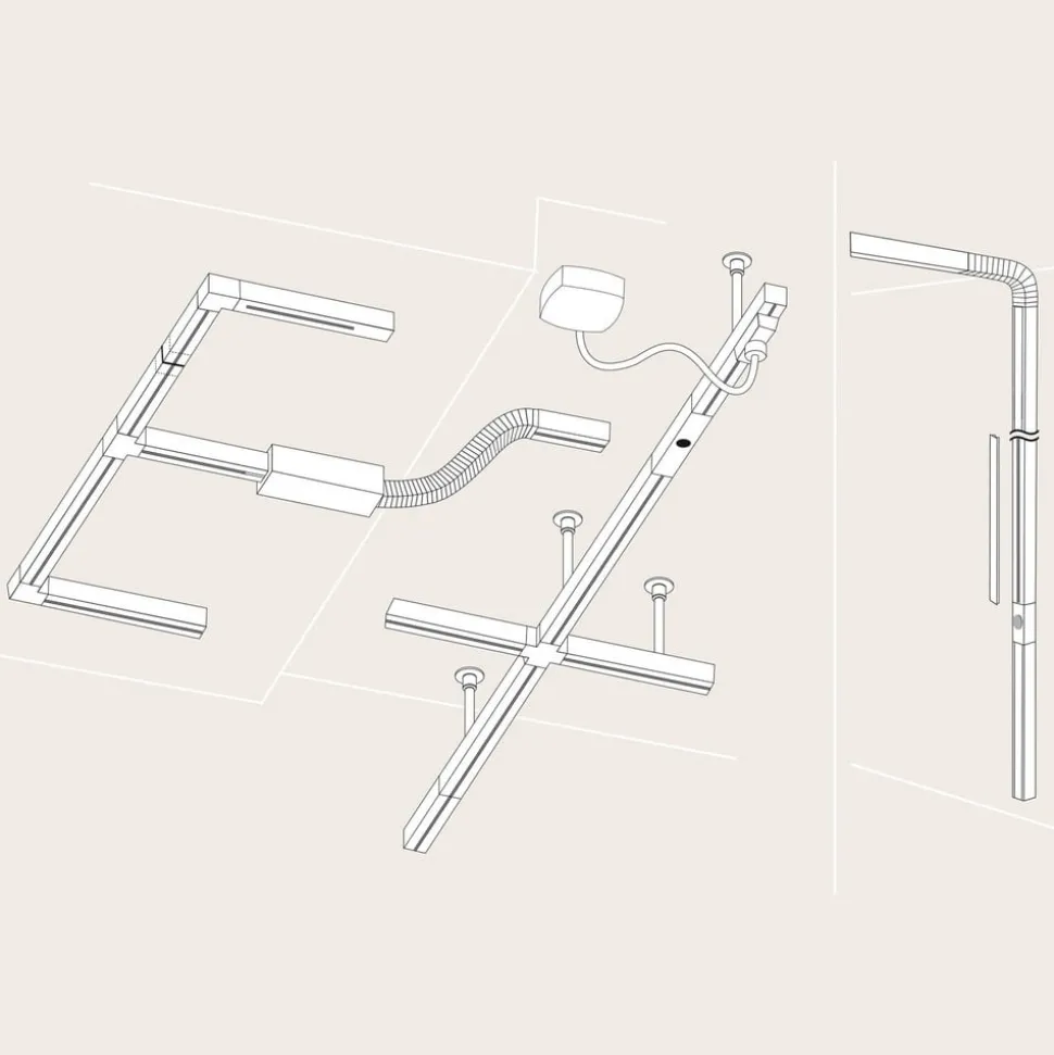 Paulmann URail Flex-stik sort mat