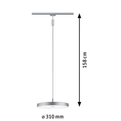 Paulmann URail Hildor LED-pendel krom 4000 K