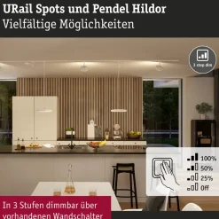 Paulmann URail Hildor LED-pendel 3.000K hvid