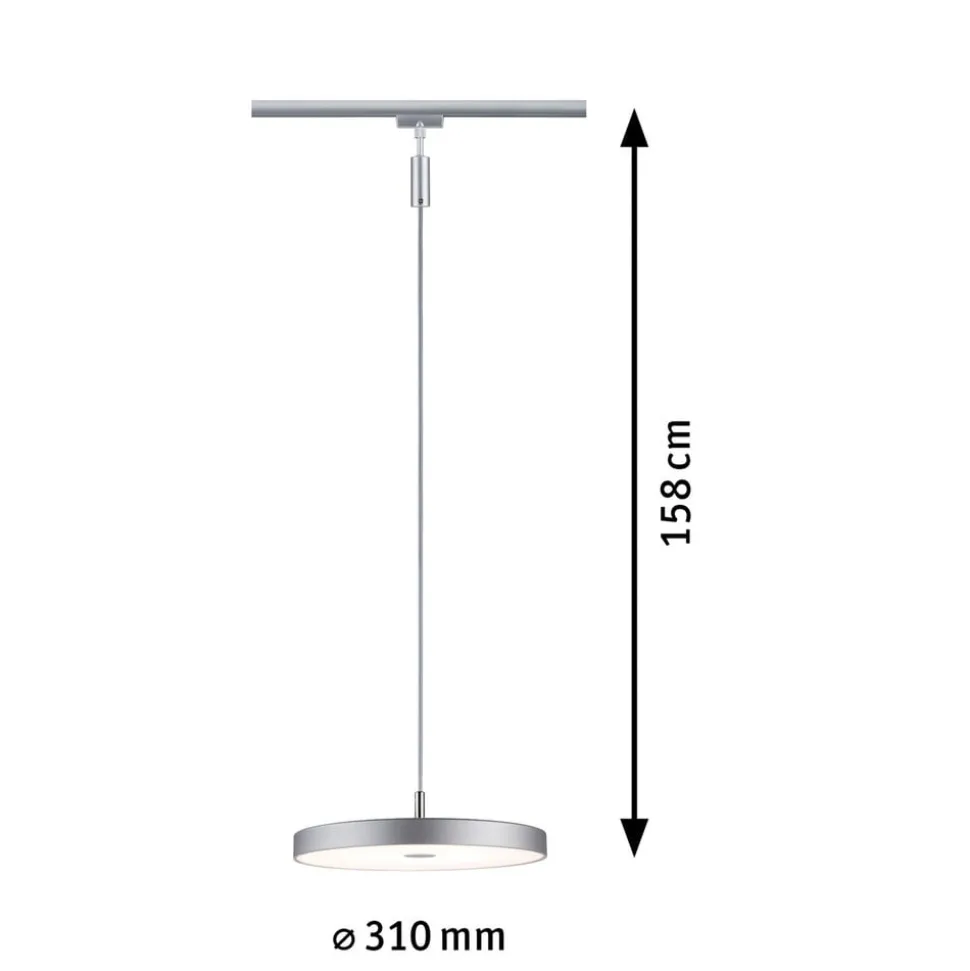 Paulmann URail Hildor LED-pendel 3.000K krom