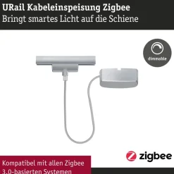 Paulmann URail kabelføring Zigbee 1 m, krom mat