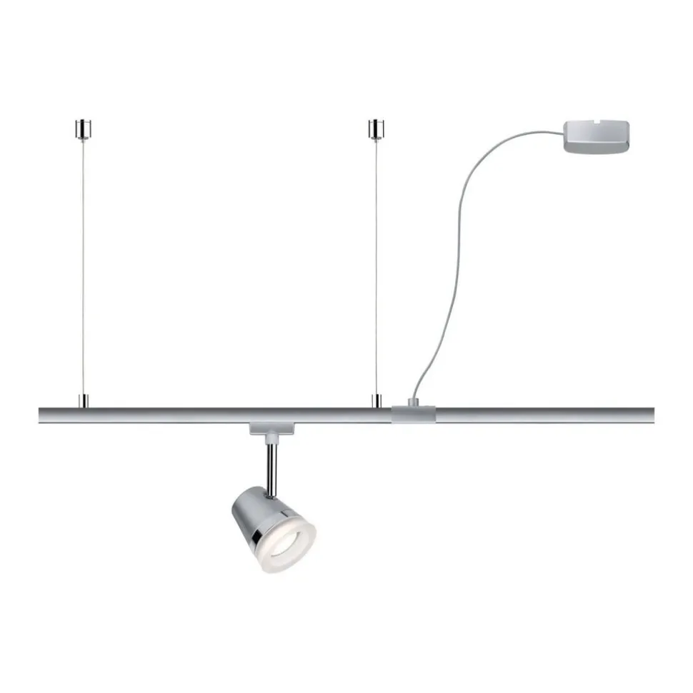 Paulmann URail kabelindføring, krom mat, 2 m