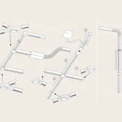 Paulmann URail LED Line Connector, mat krom