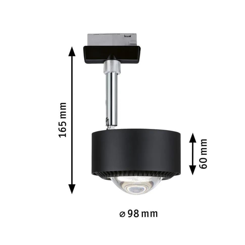 Paulmann URail LED-spot Aldan sort