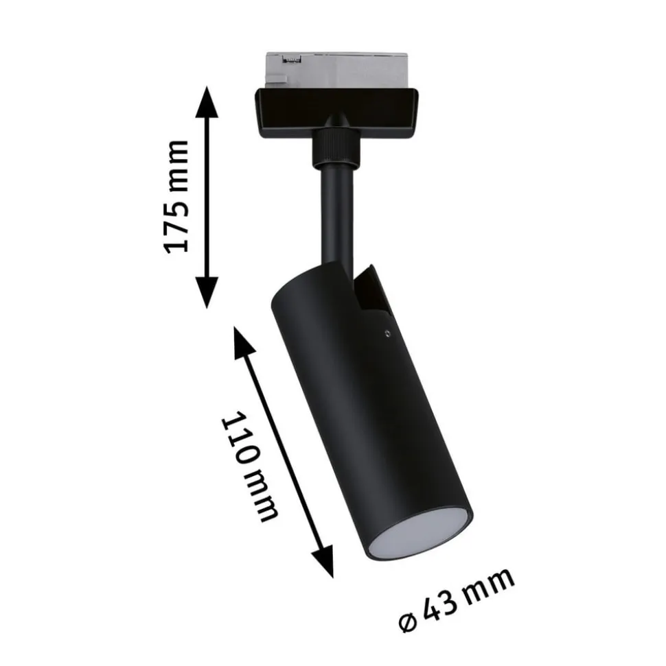 Paulmann URail LED-spot Tubo sort 4.000 K