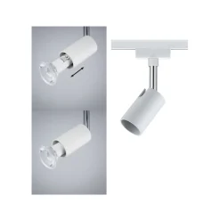 Paulmann URail skinnespot Pure I, hvid mat, GU10, metal