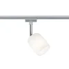 Paulmann URail Spot Blossom mat krom, satinglas