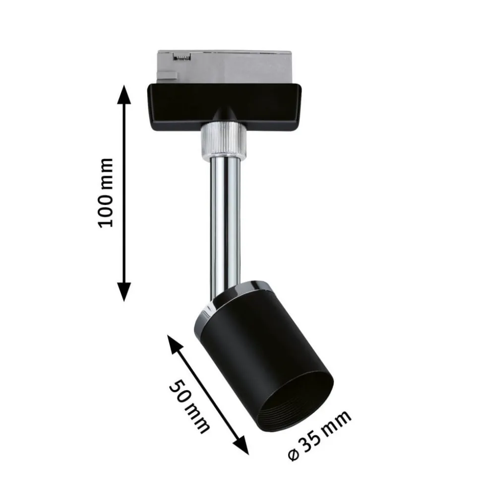 Paulmann URail Spotlight Pure II, dæmpbar mat sort