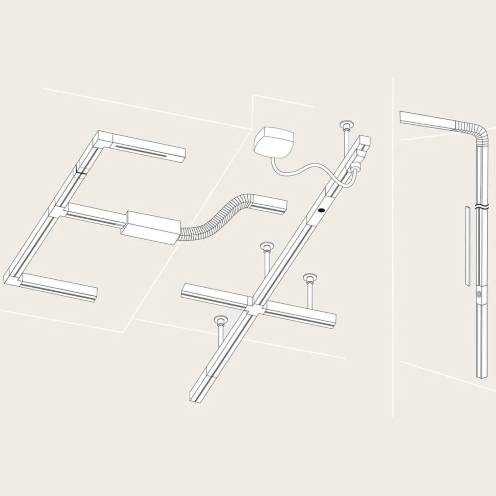 Paulmann URail-skinne, hvid, længde 50 cm, aluminium