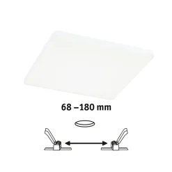 Paulmann Veluna Edge IP44 4000K dimm 20x20cm