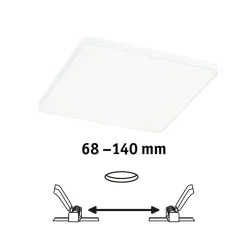 Paulmann Veluna Edge IP44 4000K dimm 16x16cm
